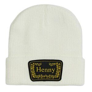 HENNY Ribbed knit Beanie - WHITE